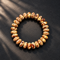 Mocha Marble Resin Rondelle Bracelet