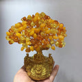 Amber Glow Handmade Resin Money Tree