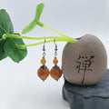 Honey Blossom Resin Drop Earrings — one pair